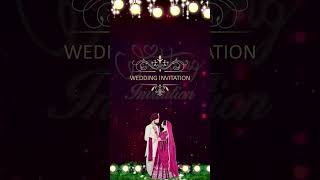 Indian Traditional Wedding Invitation Video Free Wedding invitation Video  Free amp Blank Video 0252 [upl. by Iona89]