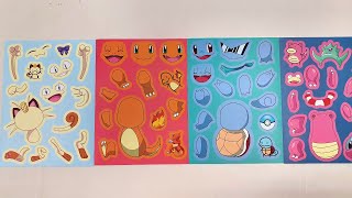 ASMR Decorate with Sticker Book Pokemon  P1 [upl. by Dor]