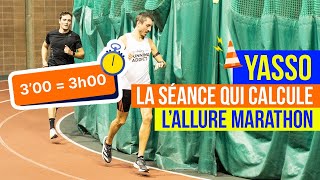 On court un YASSO  la séance qui CALCULE lallure marathon ⏱ feat ironuman [upl. by Yram]