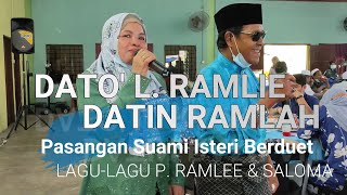 Dato L Ramlie dan Datin Ramlah  Duet suami isteri lagu Filem P Ramlee Saloma [upl. by Nawed]