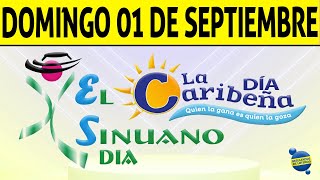 Resultados CARIBEÑA y SINUANO DIA del Domingo 1 de Septiembre de 2024 CHANCE 😱💰🚨🔥🍀 [upl. by Garold]