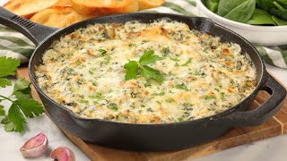 Spinach amp Artichoke Dip  Easy amp Impressive Holiday Appetizer [upl. by Retha]