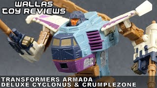 Transformers toy review  Armada Deluxe Cyclonus with Minicon Crumplezone [upl. by Nicholson]