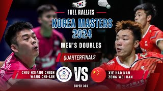 ChiuWang TPE vs XieZeng CHN  QF  Korea Masters 2024 [upl. by Nnylylloh]