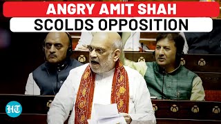 Amit Shah Gets Angry Shouts At Opposition Amid Wayanad Landslide Deaths Discussion  Parliament [upl. by Ahsiuq233]