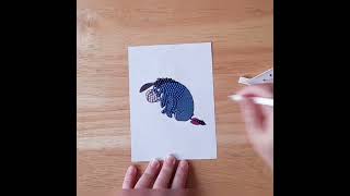 Eeyore No 28 Disney 100 sticker Part 26 eeyore winniethepooh disney100 timelapse shorts [upl. by Allemrac]