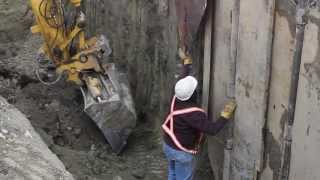 Excavation Shoring Live Demo [upl. by Rosalynd]