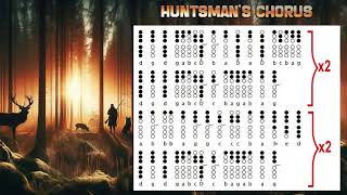 Huntsman’s Chorus  Tin Whistle Flute Irlandaise Penny Whistle Feadóg violin  Tabs and Notes [upl. by Ash]