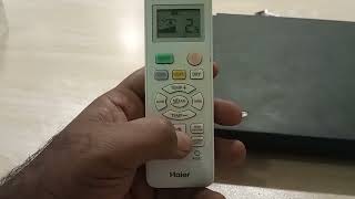 Haier Ac Remote Timer Setting  Haier Ac Remote Functions  Haier Ac Remote Setting [upl. by Danny992]