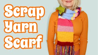 How To Make A Scrap Yarn Scarf On The Sentro Knitting Machine  EASY  Beginner Friendly Tutorial [upl. by Mikihisa]