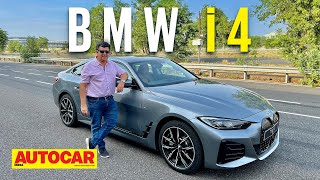 2022 BMW i4  All electric BMW sedan for the price of a 5 Series  First Look  Autocar India [upl. by Ddarb]