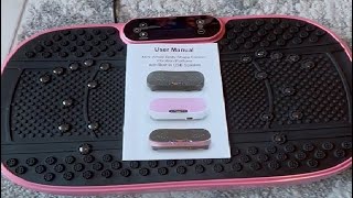 Vibration Plate Fitness Platform Exercise Machine Review Interesting exercise [upl. by Arliene]