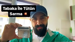 Tabaka ile tütün sarmaKolay tütün nasıl sarılırTabaka ile tütün sarma videosu [upl. by Notnek139]