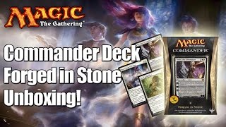 MTG  Forged in Stone Commander Deck 2014 Unboxing amp Review [upl. by Naples]