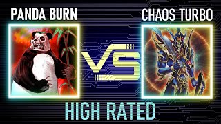 Panda burn vs Chaos turbo  High Rated  Goat Format  Dueling Book [upl. by Kcyrred]