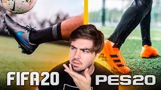 FIFA 20 VS PES 20 QUAL ESTÁ COM GRÁFICOS MELHORES [upl. by Burack]