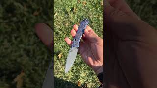 Benchmade 535 Bugout custom modded benchmade goldclass bugout 535 damascus damascussteel [upl. by Asreht]