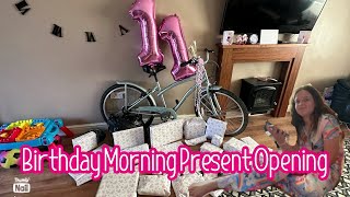 Birthday morning present opening [upl. by Etteval]