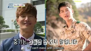 Kim Jong Kook gets mad when the staff mention Song Jong Ki [upl. by Marwin]