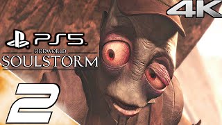 ODDWORLD SOULSTORM PS5 Gameplay Walkthrough Part 2  The Blimp amp Sorrow Valley 4K 60FPS [upl. by Zondra]