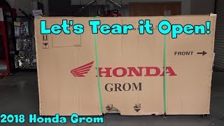 2018 Honda Grom Unboxing McKibben Powersport Honda [upl. by Alikam]