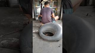 Tyre Ko Hawa Deke Burst Kar Diya 🙄😂😁 funny viralshorts [upl. by Broder]