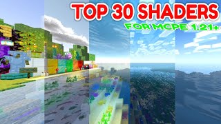 🔥TOP 30 ULTRA SHADERS FOR ALL DEVICES FOR MCPE PATCH 120121 [upl. by Alohs1]