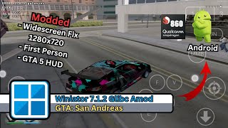 Winlator 712 Glibc Afei  Grand Theft Auto San Andreas┃Android Gameplay [upl. by Atnahc]