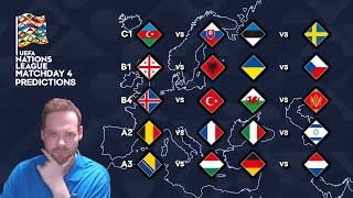 My UEFA Nations League Matchday 4 Predictions 141024 [upl. by Monk]