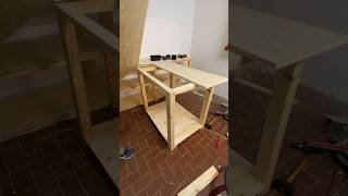 Werkbank für meine kleine DIYWerkstatt im Keller bauen diy woodworking [upl. by Crespi]