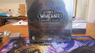 World Of Warcraft Warlords of Draenor Collectors Edition Unboxing PC [upl. by Wartow978]