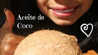 COMO HACER ACEITE DE COCO CASERO Y JABÓN EXFOLIANTE DE COCO♥ [upl. by Warila]