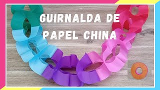 Guirnalda de papel china FACIL DE HACER [upl. by Rayle]