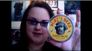 Drychappedsensitive winter hands Try this Burts Bees Hand Salve Review [upl. by Macfadyn]