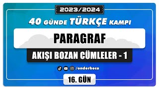 88 AKIŞI BOZAN CÜMLE  1  SORU ÇÖZÜMÜ  PARAGRAF KAMPI  Önder Hoca [upl. by Gayelord]