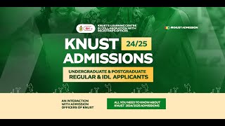 KNUST ADMISSIONS 2425AN INTERACTION WITH ADMISSION OFFICERS OF KNUST [upl. by Orlene]