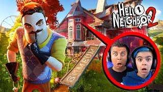 HELLO NEIGHBOR LOCKED US IN HIS ATTIC Hello Neighbor 2 Beta Ending [upl. by Iatnahs]