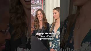 Preview Katelyn MacMullen and Avery Pohl of generalhospital at daytimeemmys pre party 2023 [upl. by Idner821]