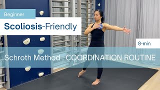 8Min ScoliosisFriendly Schroth Coordination Workout BEGINNER [upl. by Anitra]