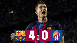 BARÇA 40 VALLADOLID  LALIGA 202223 MD3 [upl. by Randolf]