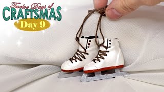 Doll Ice Skates – Day 9 – Twelve Days of Craftsmas [upl. by Yelyac]