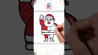 Disegno di Babbo Natale 😃 santaclaus drawing shorts art disegno diy diycrafts santa [upl. by Nnailuj]