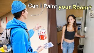 Asking College Students to Paint THEIR Bedroom… [upl. by Aiselad]