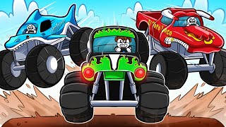 MONSTER JAM TYCOON in Roblox Grave Digger vs El Toro Loco [upl. by Nylareg]