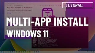 Windows 11 Bulk install multiple apps 3 ways [upl. by Hedva]