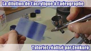 Tutoriel  la dilution de la peinture acrylique Tamiya  Hobby Color à laérographe [upl. by Rust289]