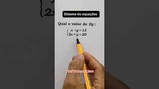 Qual o valor de 2y enem matematicaconcursos matematica [upl. by Hadias]