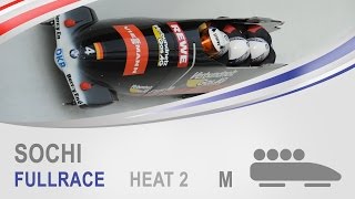 Sochi  4Man Bobsleigh Heat 2 World Cup Tour 20142015  IBSF Official [upl. by Brena]