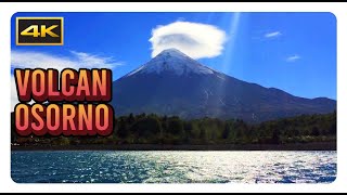 VOLCÁN OSORNO 4k  Lago Todos los Santos  Saltos del Petrohue  Chile  Volcano  Andes  Montt [upl. by Ahsael]