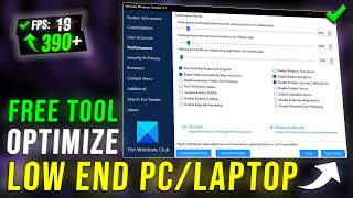 FREE TOOL to Optimize Windows 1011 for Ultimate Gaming amp Performance [upl. by Treva]